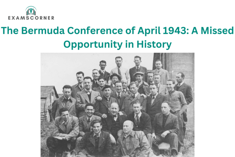 The Bermuda Conference of April 1943 A Missed Opportunity in History