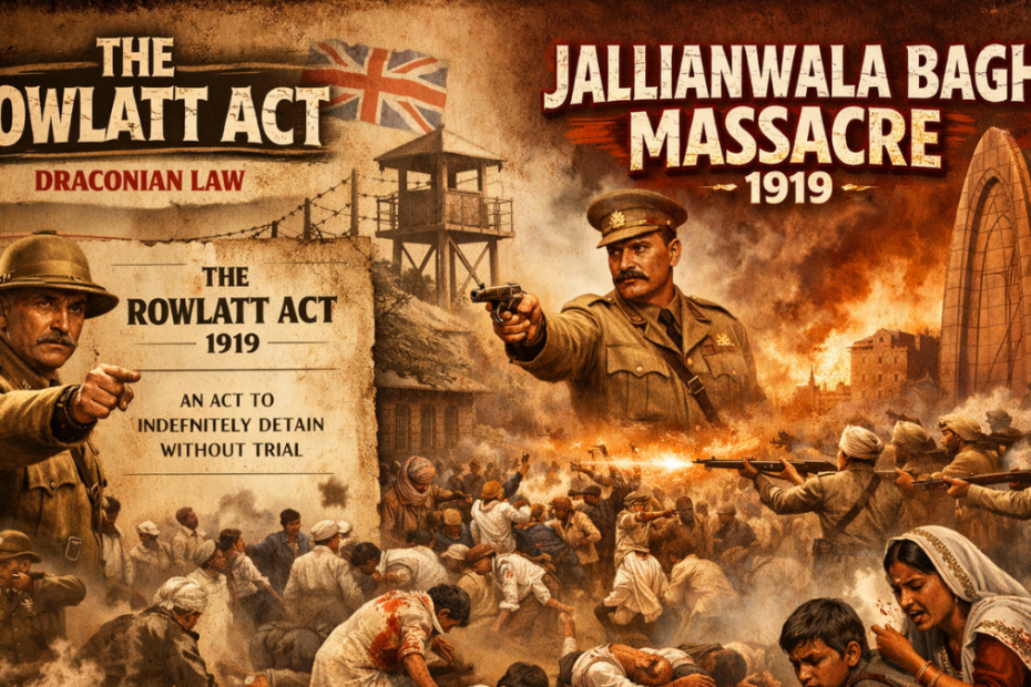 Rowlatt Act and Jallianwala Bagh Massacre 1919