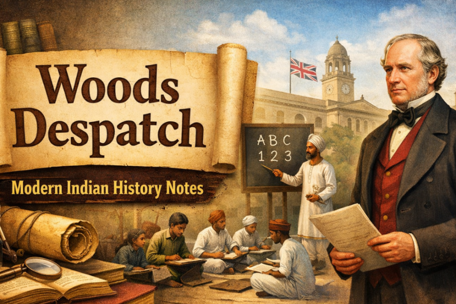 Woods Despatch Modern Indian History Notes